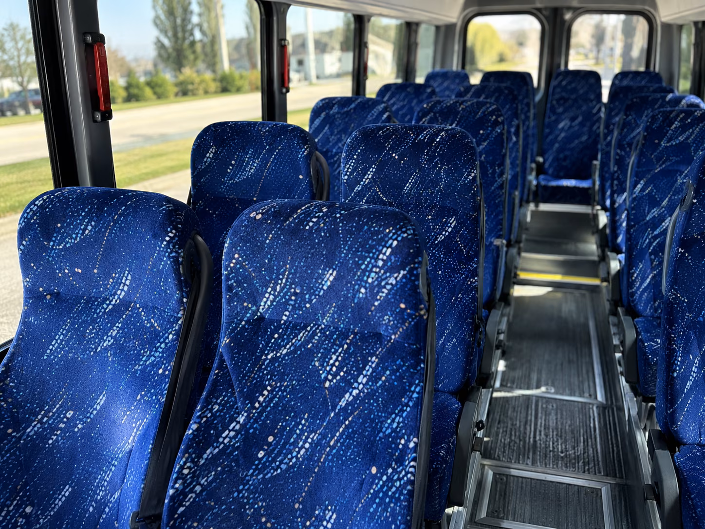 kennewick 18 passenger minibus inside