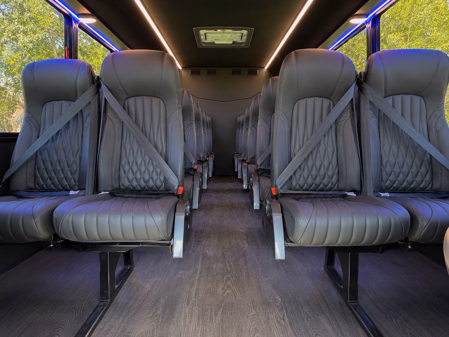 kennewick 18 passenger minibus interior