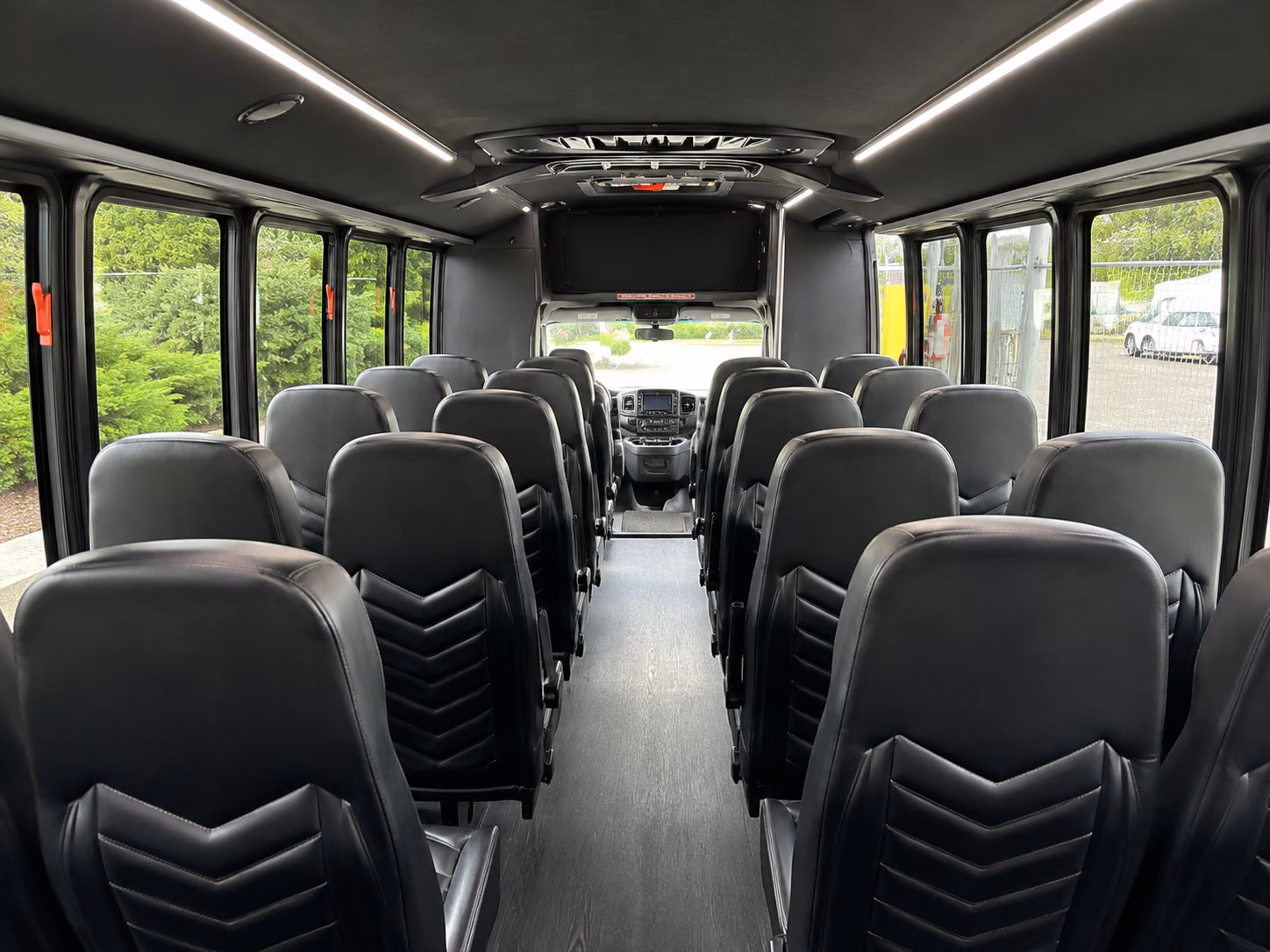 kennewick 20 passenger minibus inside