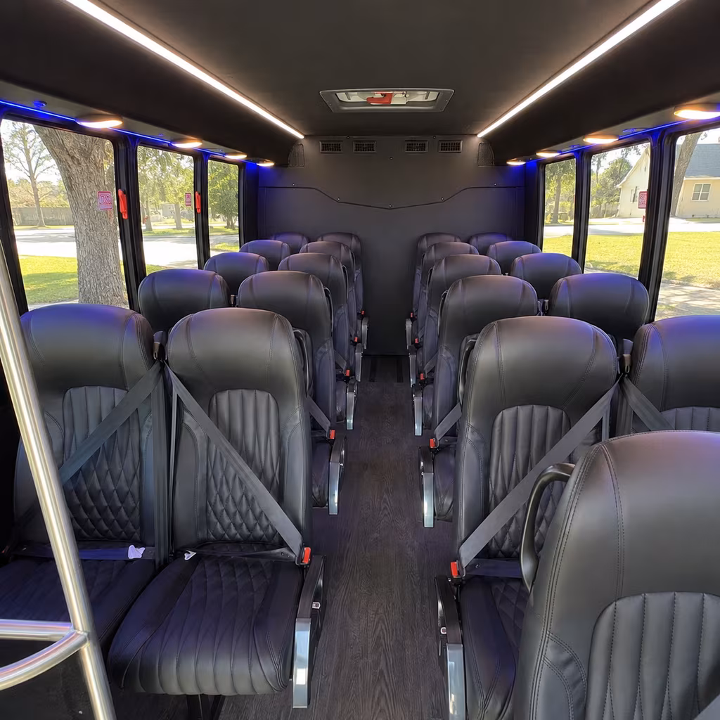 kennewick 25 passenger minibus interior