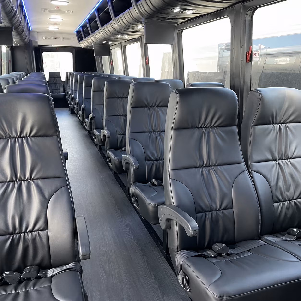 kennewick 28 passenger minibus interior