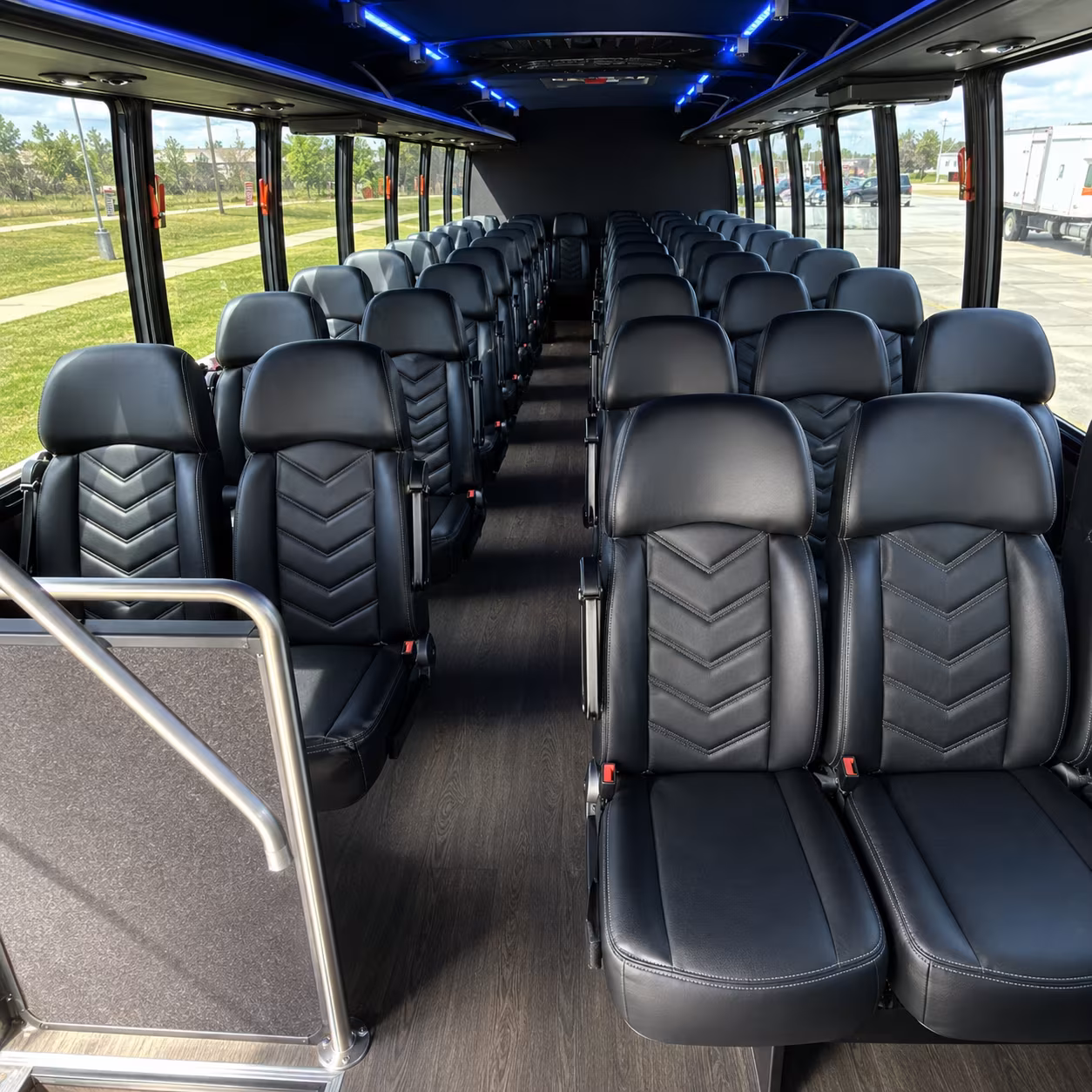 kennewick 30 passenger minibus inside
