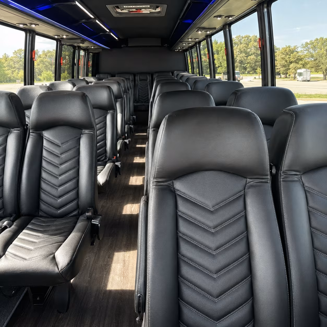 kennewick 35 passenger minibus interior