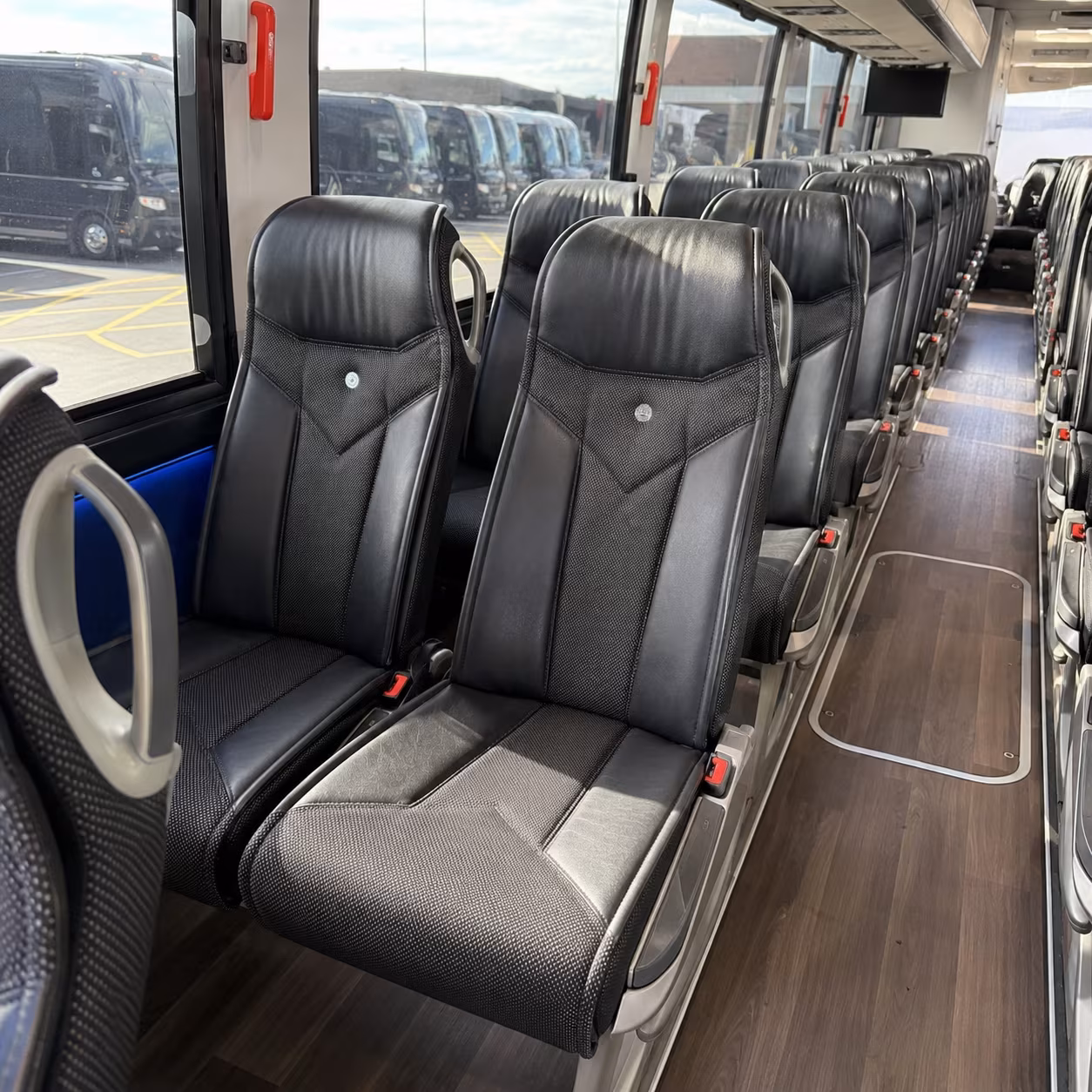 kennewick 40 passenger charter bus interior