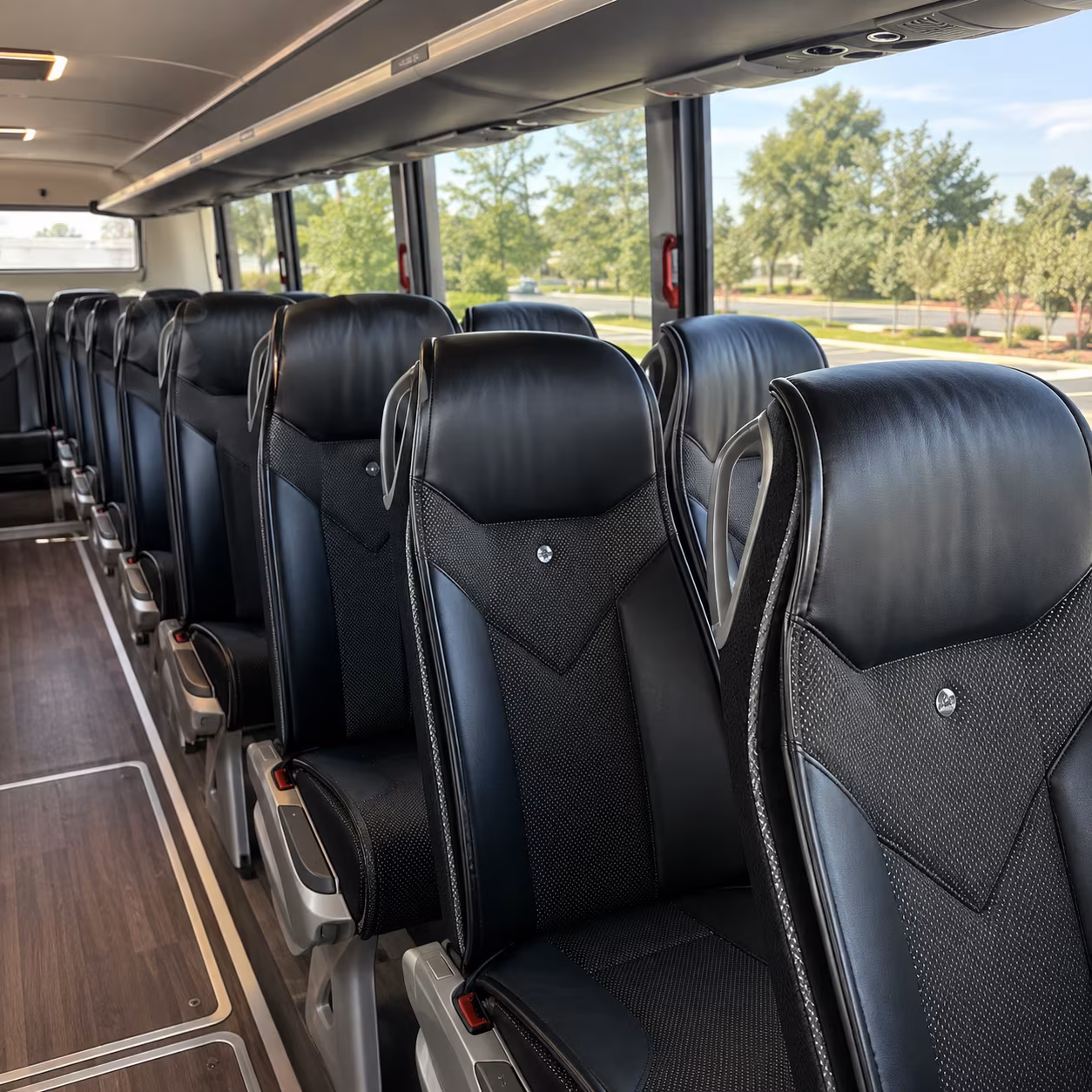 kennewick 45 passenger charter bus interior