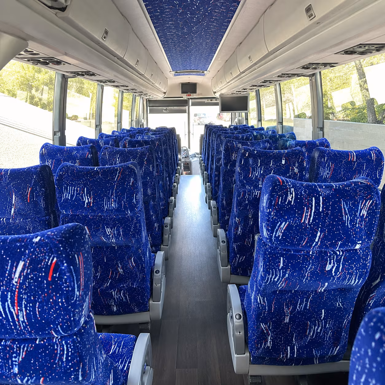 kennewick 50 passenger charter bus interior
