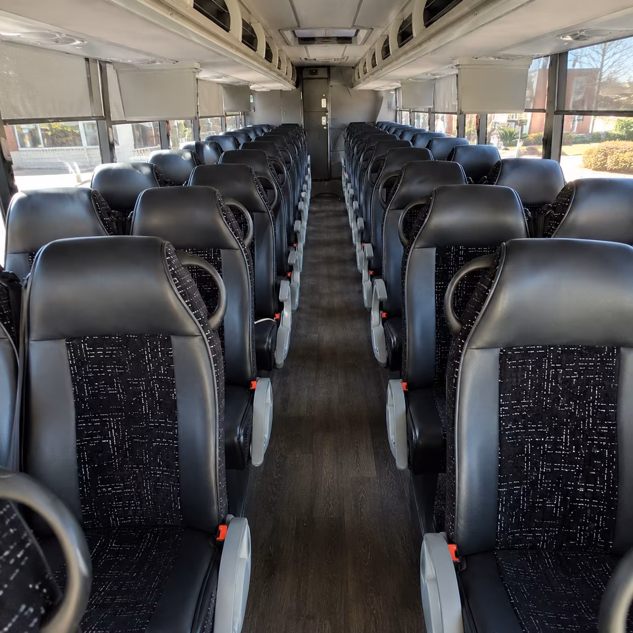 kennewick 54 passenger charter bus inside
