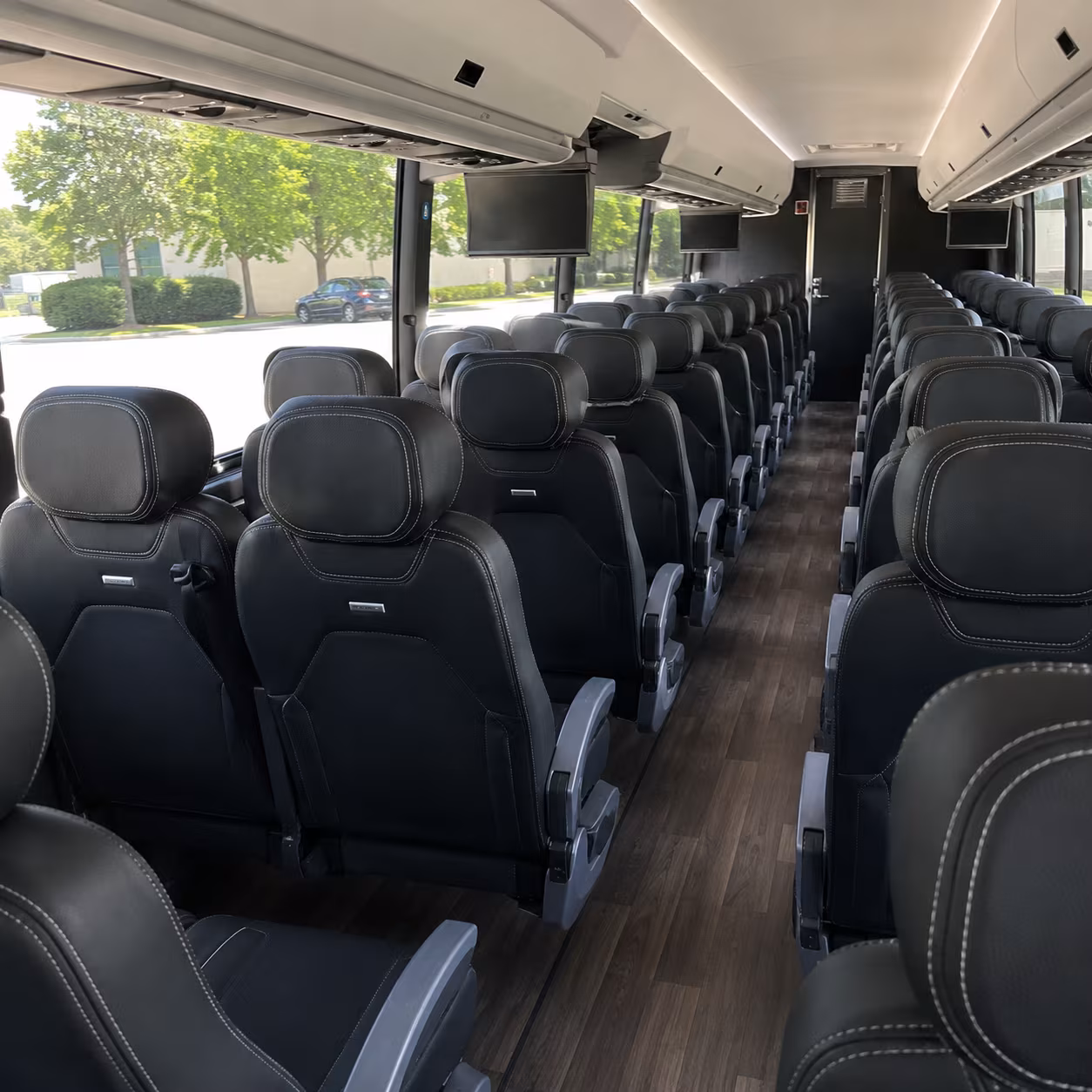 kennewick 56 passenger charter bus interior
